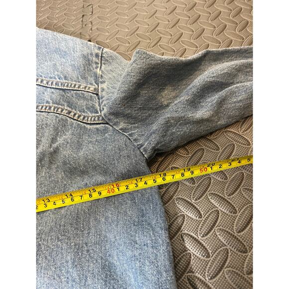 Vintage 70s LEVIS Denim Women Jacket Size Large Rare Orange Tab‎ Brand Tab - Picture 6 of 11